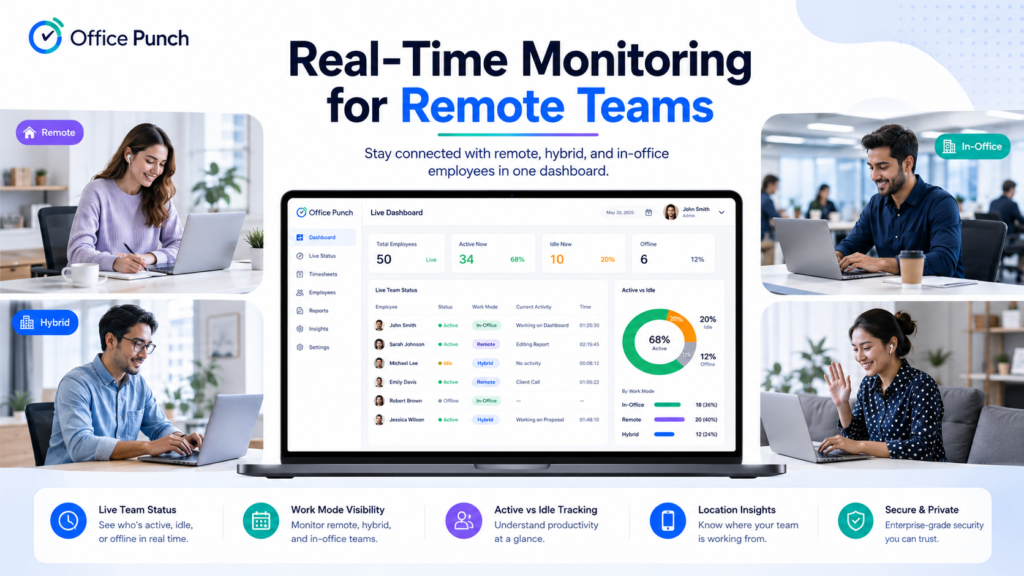 Real time Monitoring for remote teams
