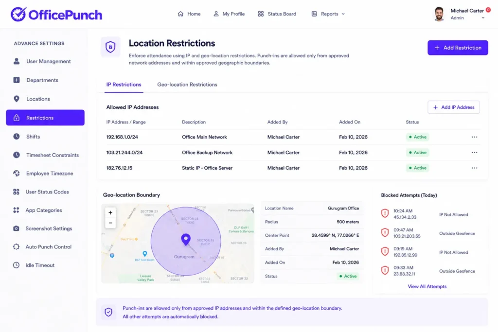 location restrictions