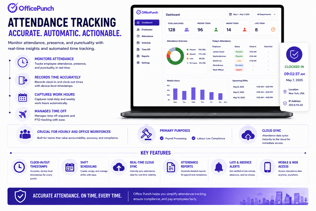 Time Tracking vs Attendance Tracking: Which Do You Need? 1 attendance tracking
