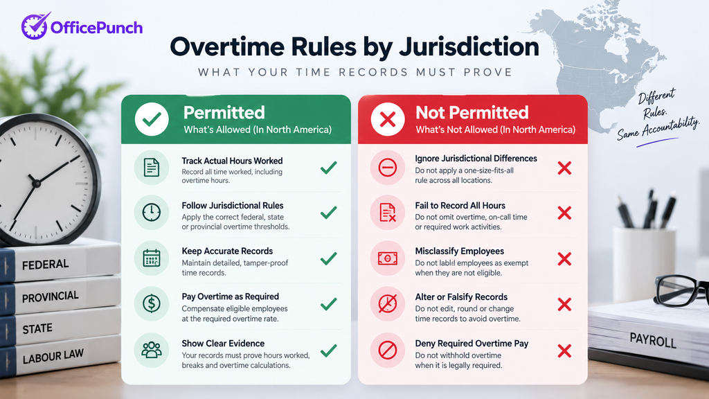 Overtime Rules by Jurisdiction: What Your Time Records Must Prove 1 overtime rules